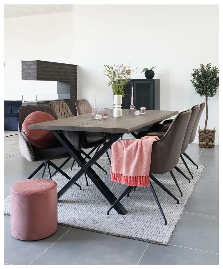 Черен метален шкаф 80x120 cm Melbourne - House Nordic