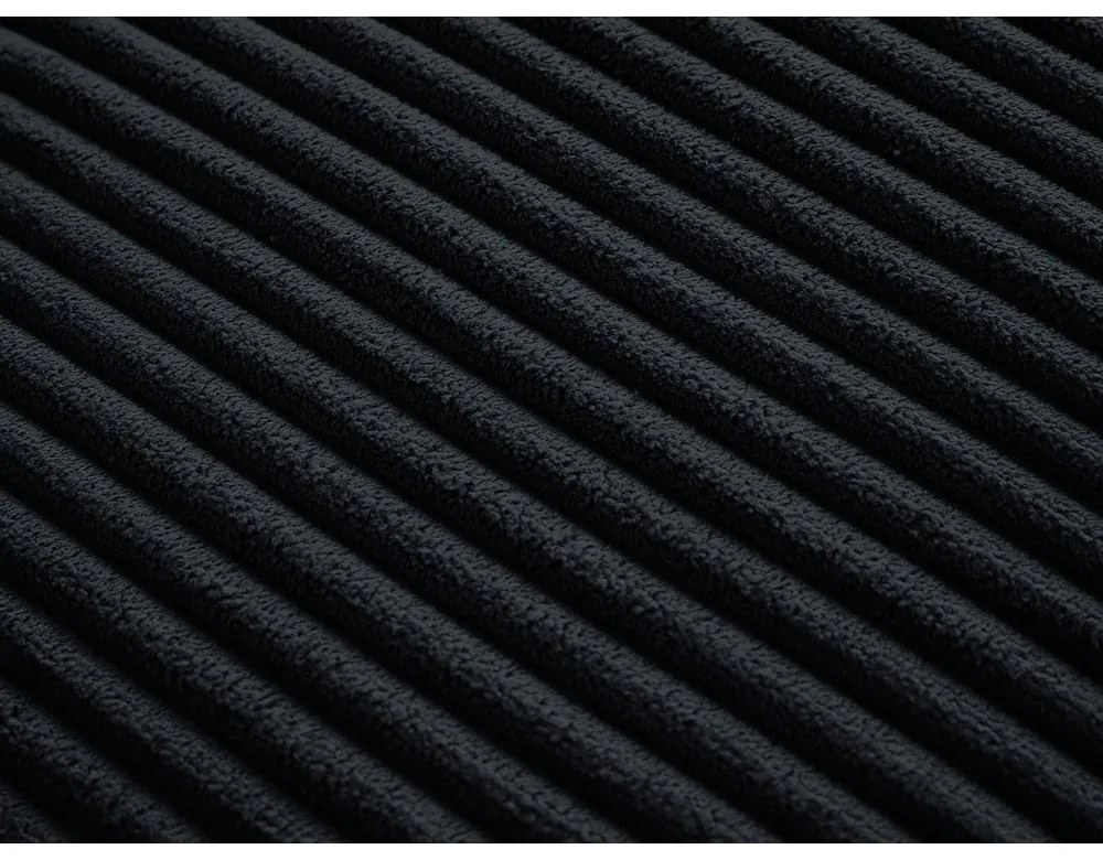 Черна табуретка от рипсено кадифе Chelsea – Bobochic Paris