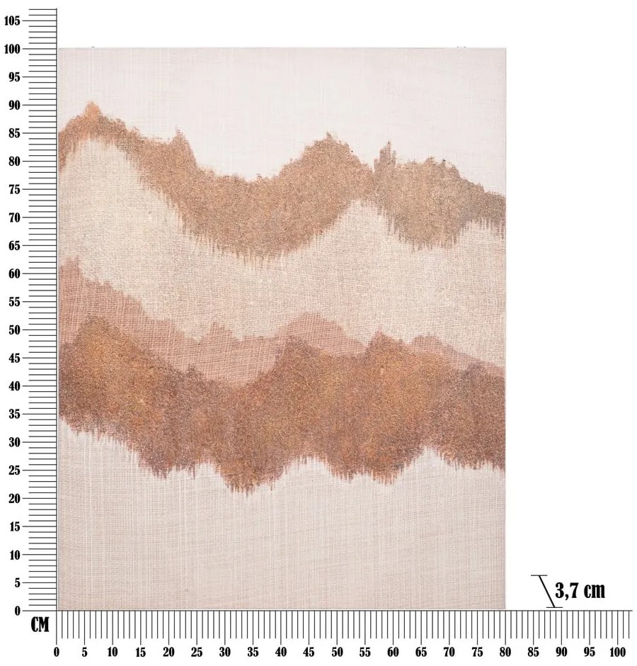 Ръчно рисувана картина 80x100 cm Browny - Mauro Ferretti