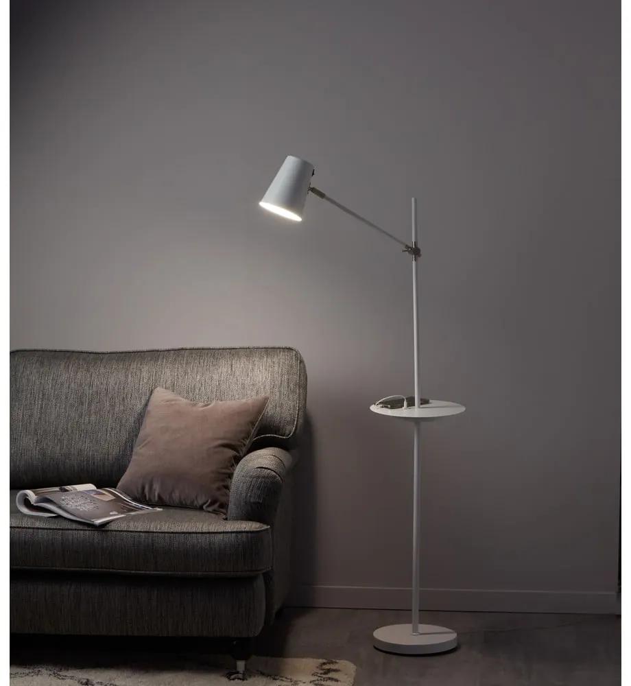Бяла свободностояща лампа с място за съхранение Linear - Markslöjd