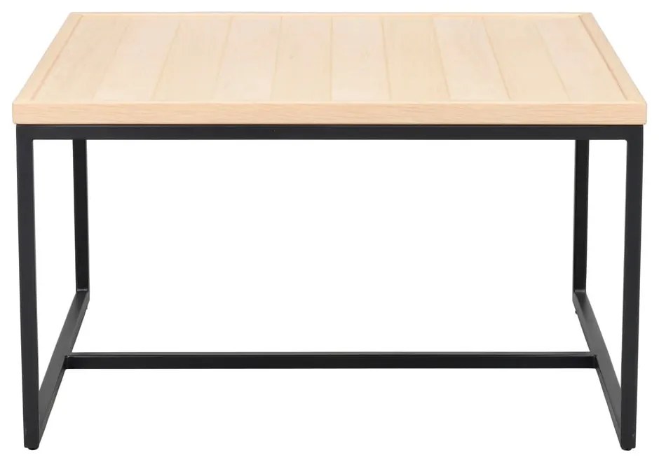 Масичка за кафе с дъбова дървена плоскост в естествен цвят ø 70 cm Deerfield – Rowico