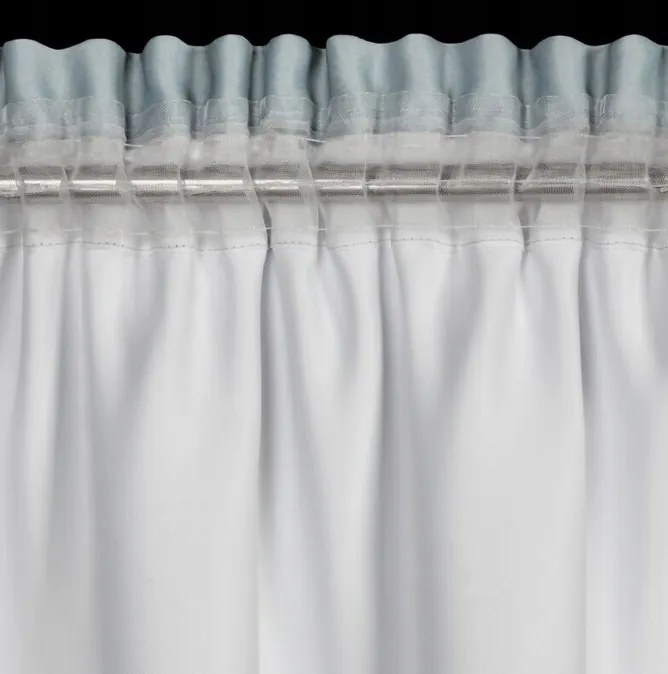 Сива затъмняваща завеса с принт на цветя Ширина: 140 см | Дължина: 270 см