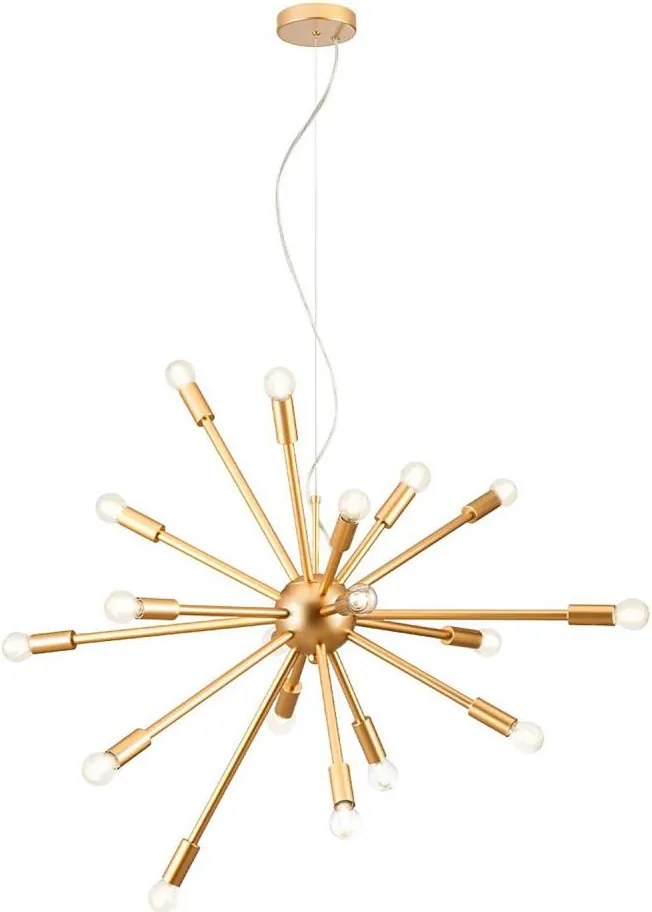 Redo 01-2935 - Полилей на кабел STELLAR 18xE14/25W/230V златен