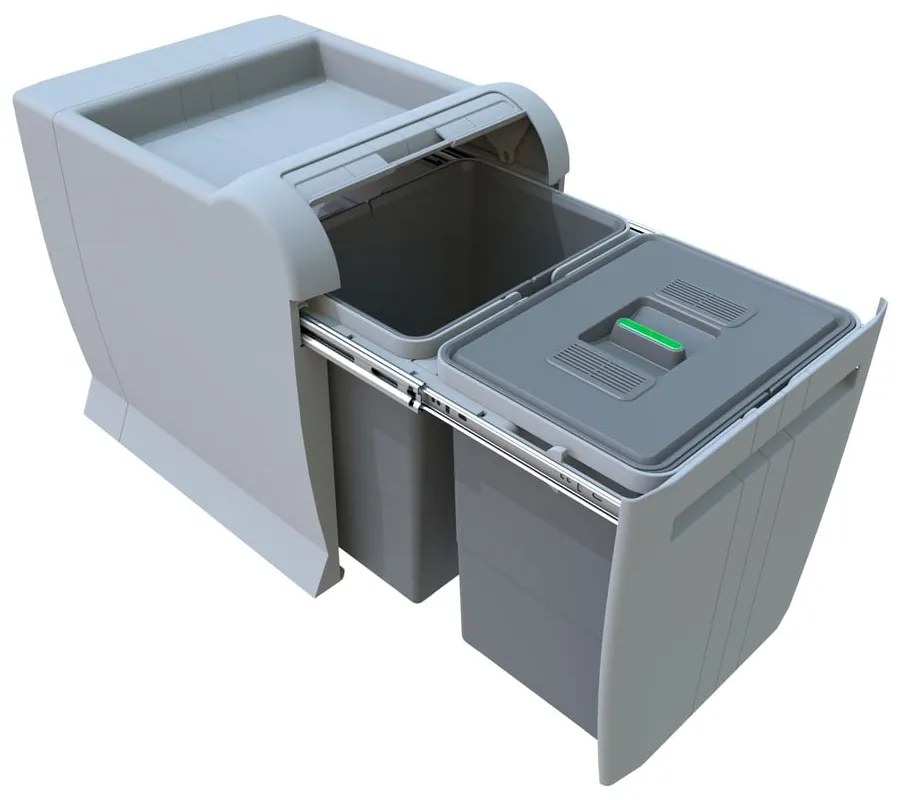 Вграден контейнер за сортирани отпадъци 18 + 18 л City - Elletipi