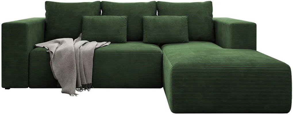 Ъглов диван Stripes-Right-Prasino