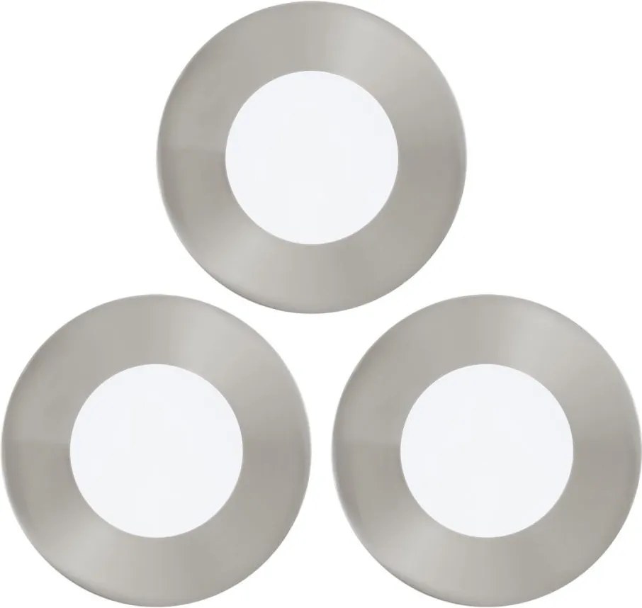 Eglo 94734 - Комплект 3x вградени LED осветителни тела FUEVA LED/2,7W/230V