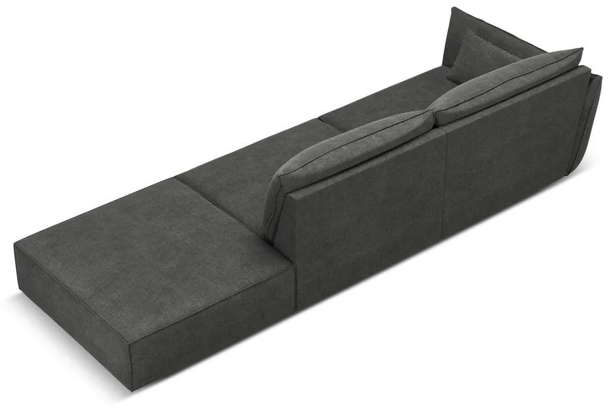 Сив шезлонг (ляв ъгъл) Vanda – Mazzini Sofas