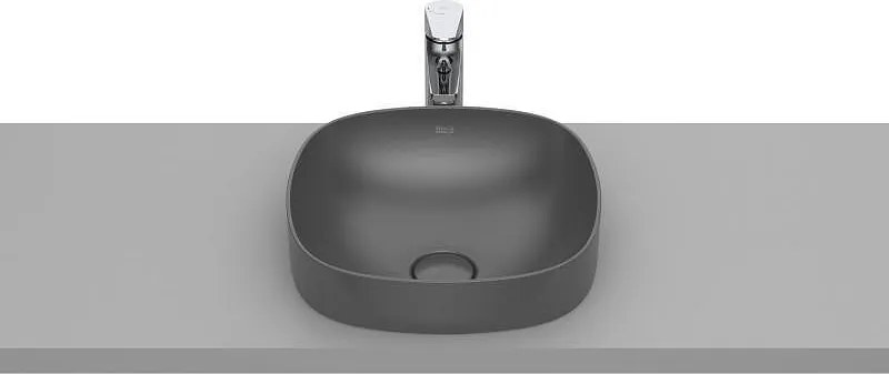 Умивалник за полувгаждане Inspira Soft, 370 х 370 х 75 mm, onyx