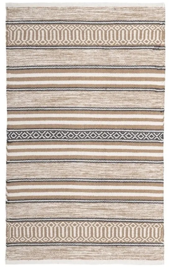 Бежов памучен килим подходящ за пране 70x140 cm – Casa Selección