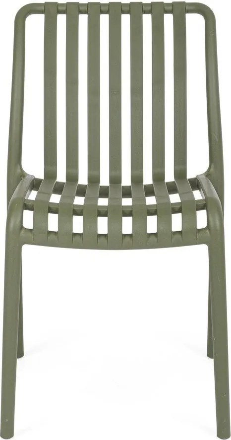 Зелен пластмасов градински стол Billie – Bizzotto