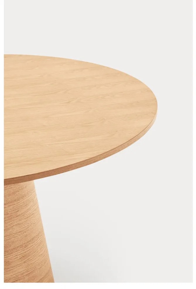 Кръгла трапезна маса от декор от дъб естествена ø 65 cm Cep – Teulat