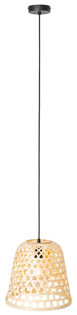 Ориенталски висящ аплик черен с бамбук - Rayan