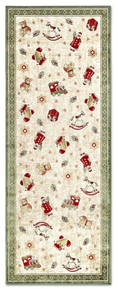 Зелена пътека с коледен мотив със смес от памук 80x200 cm Toy's Delight Green Christmas – Villeroy&amp;Boch