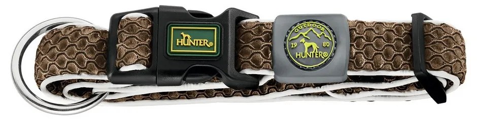 Кучешки Нашийник Hunter Plus,Кафяв, Светлоотразителен