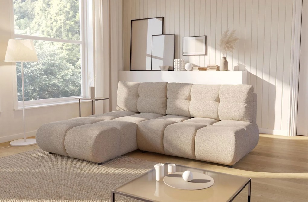 Ъглов Диван Лимо - Бежов - Ляв