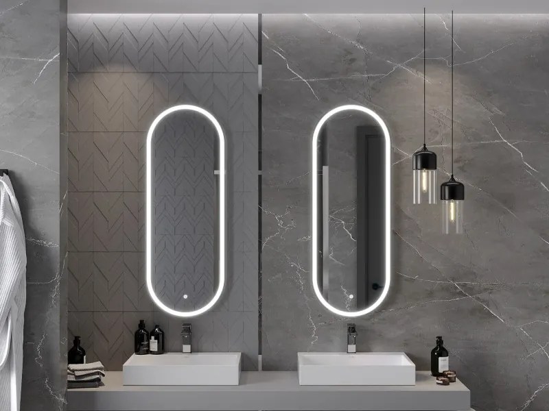 Mexen Bono осветено огледало за баня 45 x 120 см, LED 6000K, анти-пара - 9816-045-120-611-00