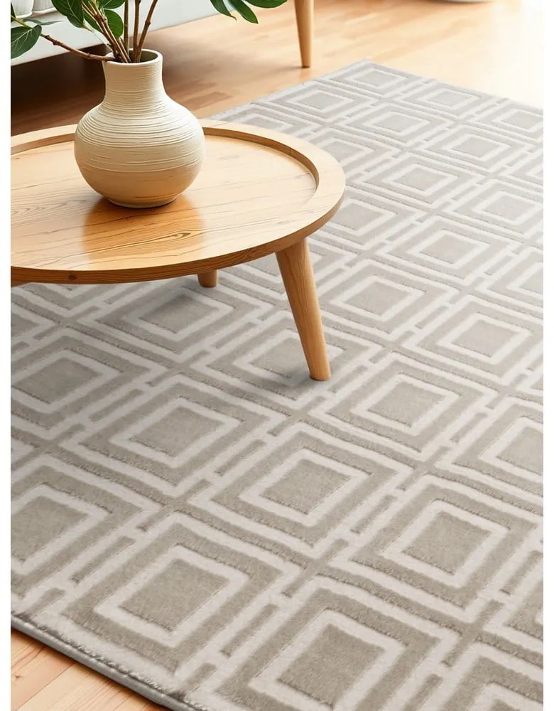 Кремав килим 120x170 cm Perles Howlite – Elle Decoration