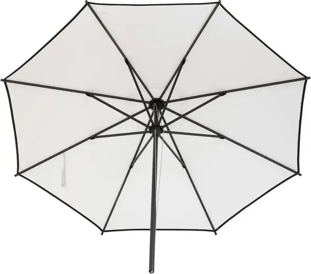 Прав чадър Hesperide Maluvia, Olefin материя, Бял, 3.5 m