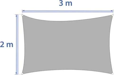 Слънцезащитно платно Hesperide Curacao Solar, Бежов, 3x2 m