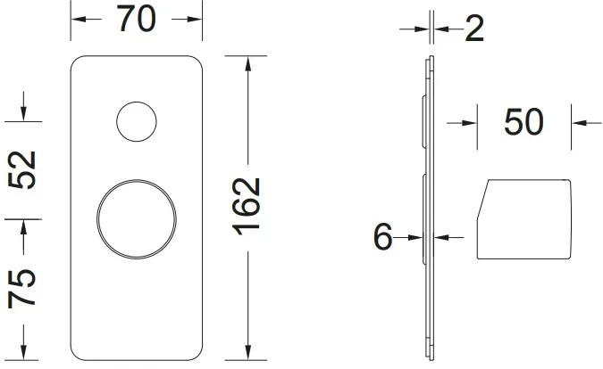 стена смесител за кран Eletta Tecno-Хром