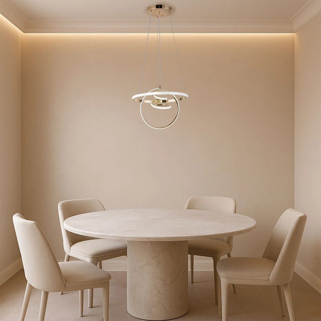 Висяща LED лампа G066-CP Gold