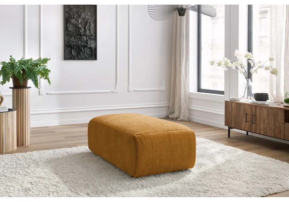 Табуретка в цвят горчица Jeanne - Bobochic Paris