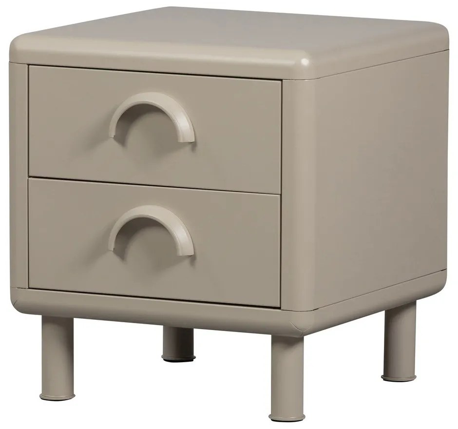 Бежово метално нощно шкафче Rune – WOOOD