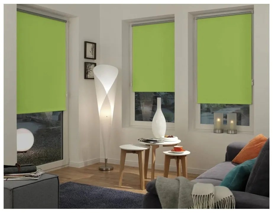 Светлозелена ролетна щора 97x150 cm Mini Termo – Gardinia