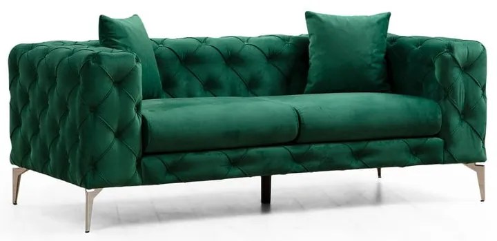 Тъмнозелен кадифен диван 197 cm Como – Artie