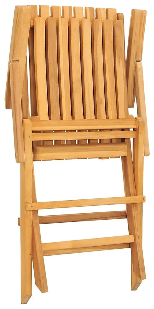 3155057 vidaXL Сгъваеми градински столове, 8 бр, 61x67x90 см, тик масив