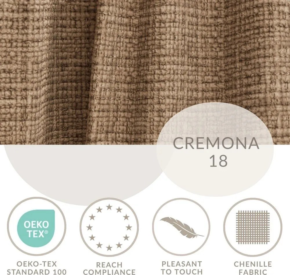 Светлокафяв шенилов ъглов диван (ляв ъгъл/L форма) Kirou – Maison de Rêve