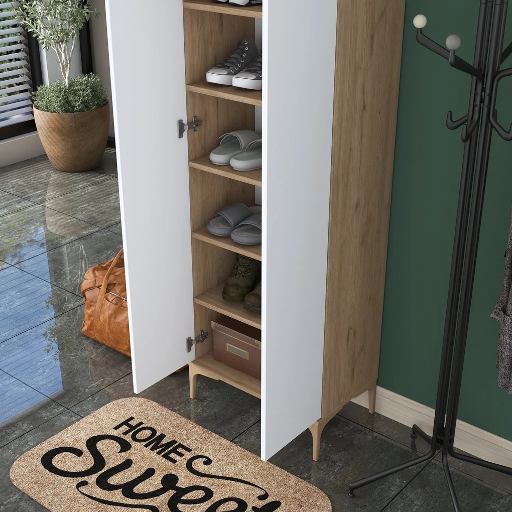 Портманто EA116, цвят Орех Бял