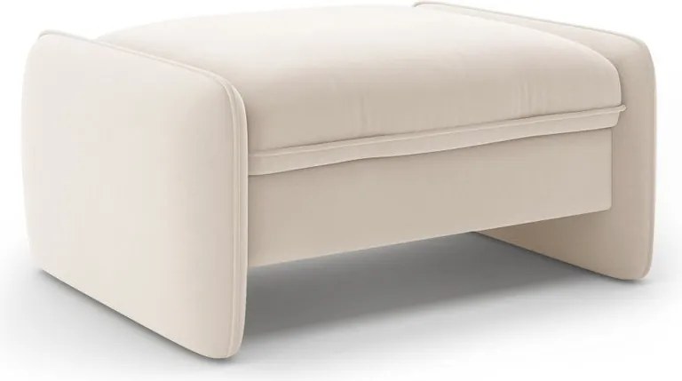 Кремава кадифена табуретка Georgia – Micadoni