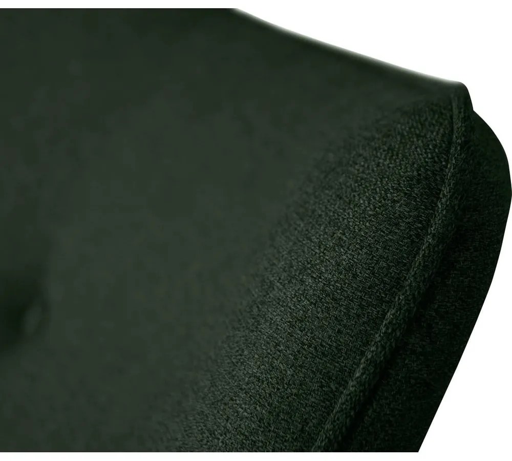 Тъмнозелен фотьойл с табуретка Niko – Ropez