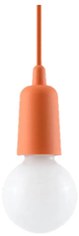 Оранжева висяща лампа ø 5 cm Rene - Nice Lamps