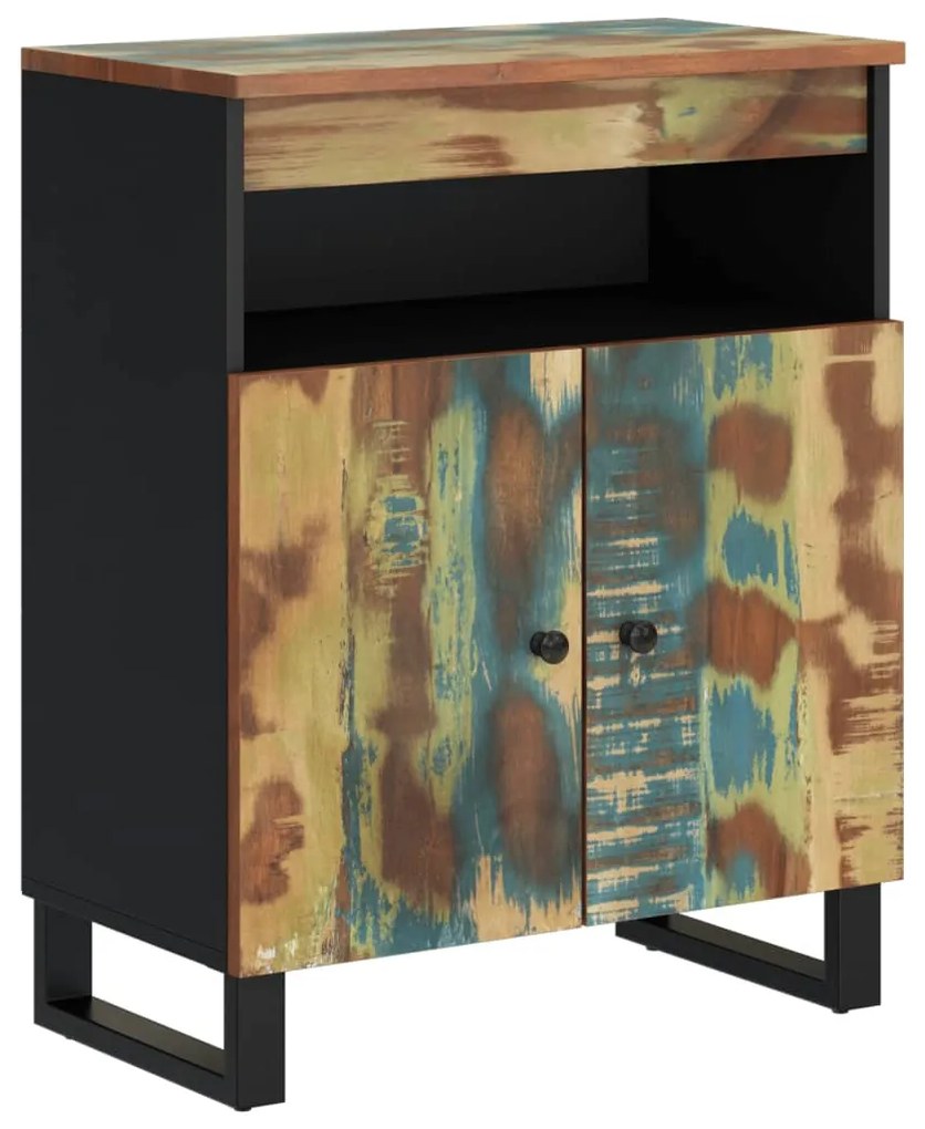 352915 vidaXL Сайдборд с 2 врати, 60x33x75 см, регенерирано дърво масив