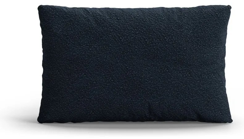 Тъмносиня възглавница за диван от букле Poppy – Micadoni