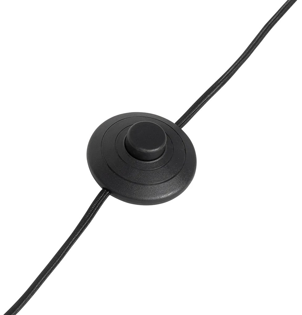 Ретро подова лампа розова с бронз - Milou