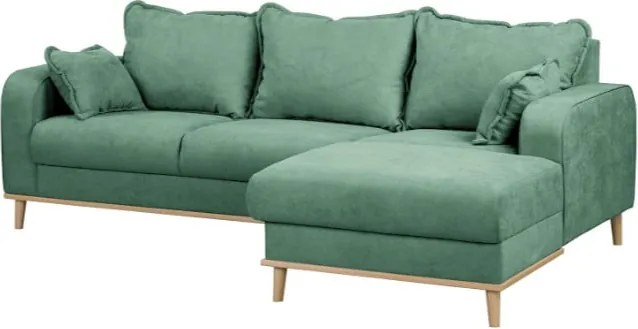 Тюркоазен ъглов диван (десен ъгъл) Beata - Ropez