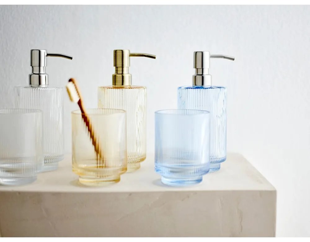 Синя стъклена чаша за четки за зъби Clarity - Södahl