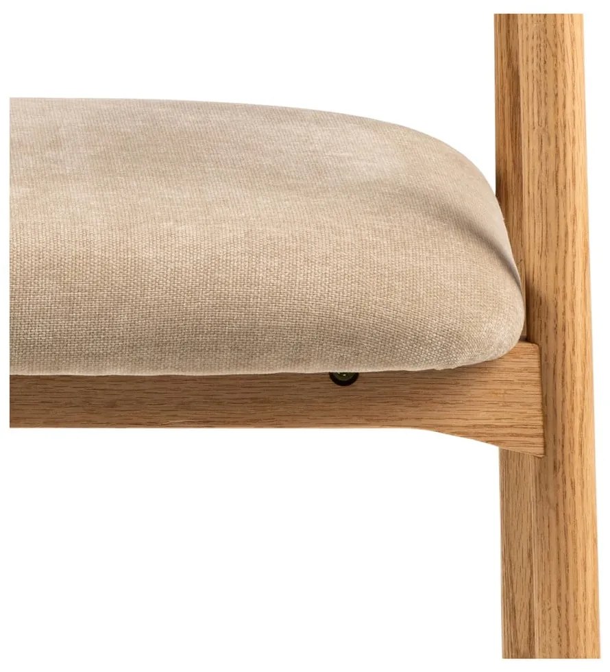 Бежов/естествен трапезен стол Addi – Actona