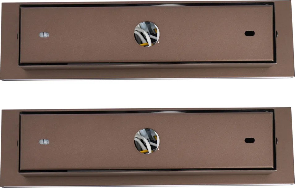 Комплект от 2 модерни стенни лампи тъмен бронз регулируеми с USB-C вкл. LED - Modric