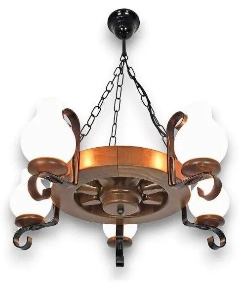 Brilagi - Пендел ROATA 5xE14/40W/230V бук/орех