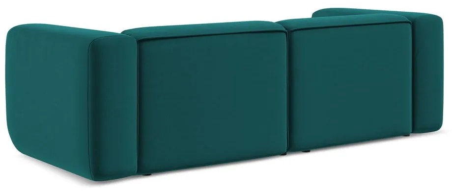 Тюркоазен кадифен диван 228 cm Ekahi – Makamii