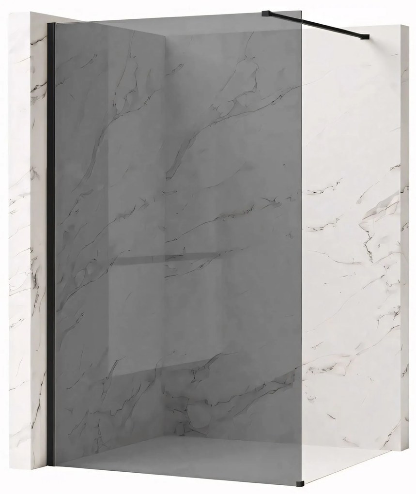 Параван за душ Rea Flexi Grey / Black 130