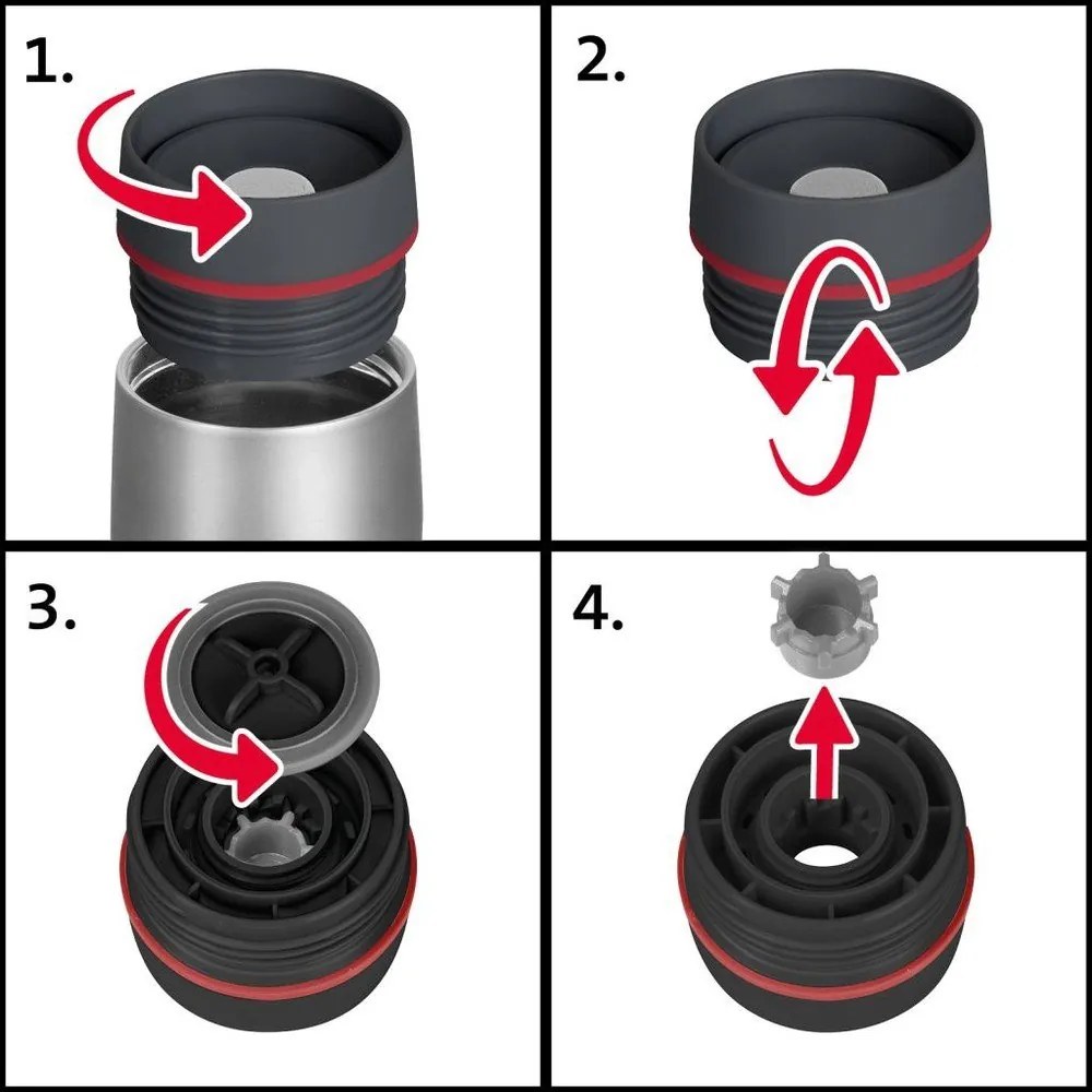Светлосива термочаша 400 ml Viva - Westmark