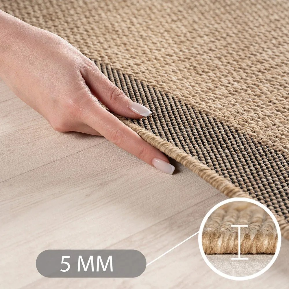 Кафяв килим за открито и закрито 120x170 cm Timber 1402 – Ayyildiz Carpets