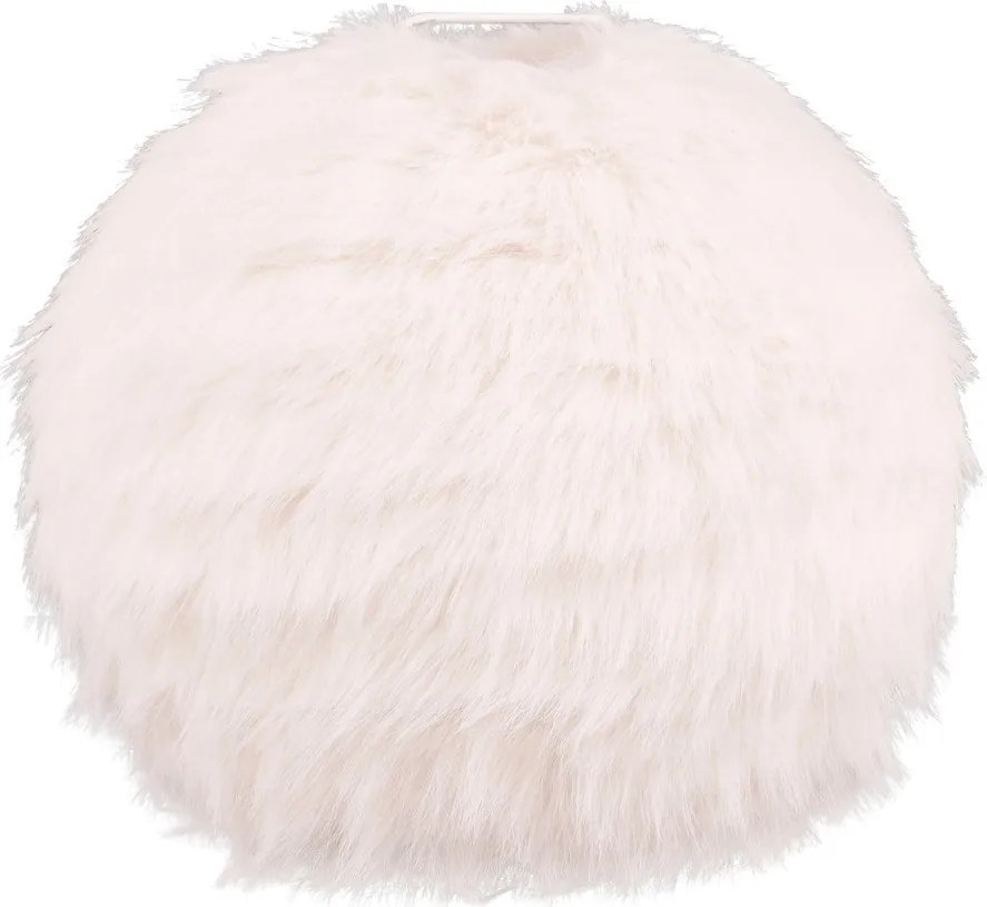Кремава настолна лампа (височина 24 cm) Furry - Reality