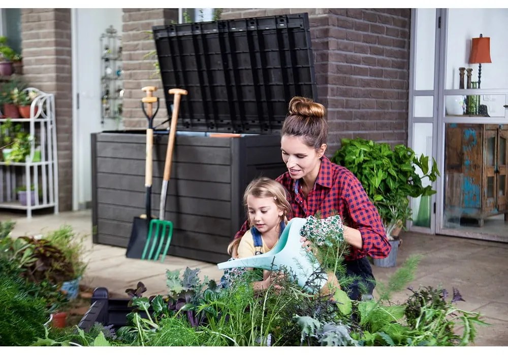 Кафява пластмасова градинска кутия за съхранение Ontario – Keter