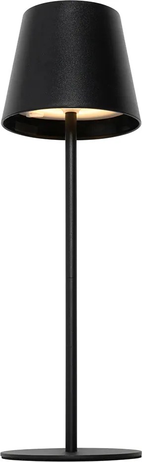 Настолна лампа черна с димер и акумулаторна LED IP54 - Murdock